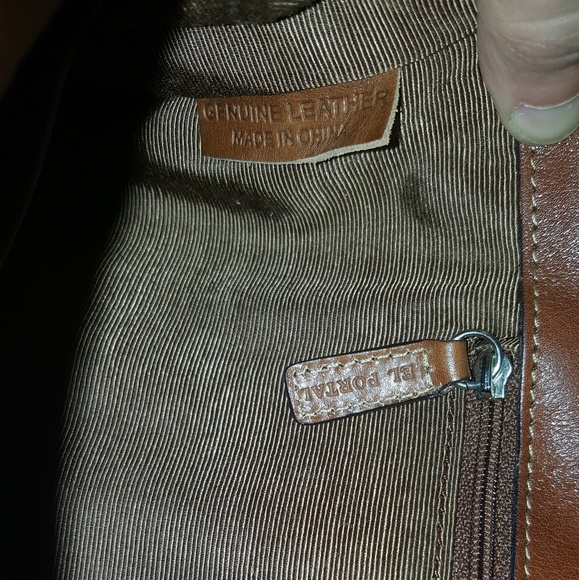 El Portal Genuine Leather Shoulder purse b… - Picture 8 of 8